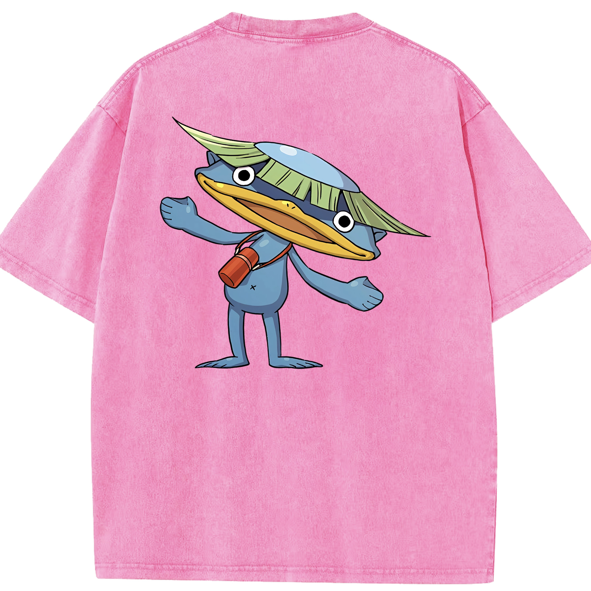 （画像用） 妖怪ウォッチ Yo-kai Watch 綿100% ヴィンテージ風 半袖Tシャツ（背面プリント）